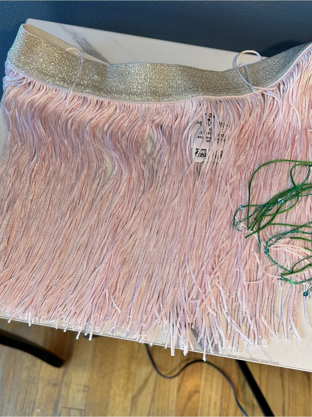 Shade Critters Green Hula & pink fringe skirts ⭐️5FOR$25⭐️